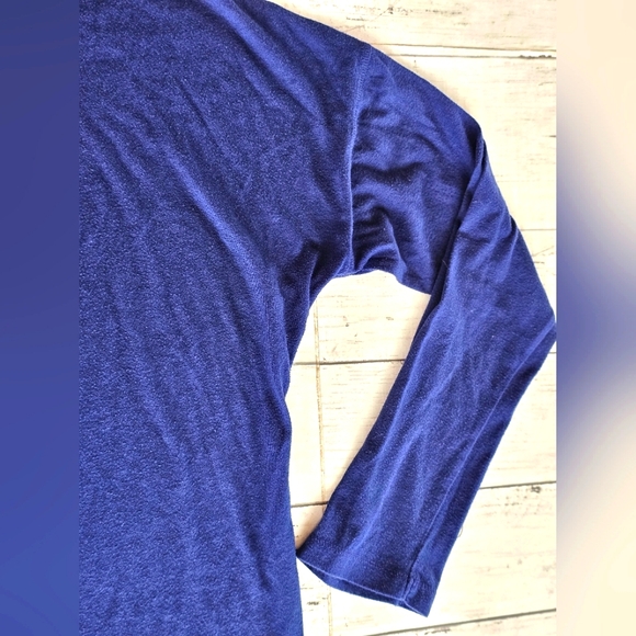 Victoria's Secret Navy Blue & Gold Glitter "You Wish" Nightgown Top Dress Size M - Picture 8 of 8